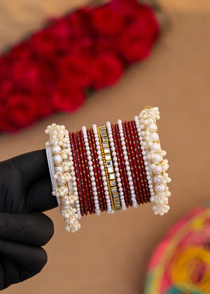 Noor Maroon Bangles