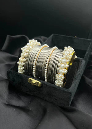 Silver Bangles Set – 40 Pieces | Party & Daily Wear